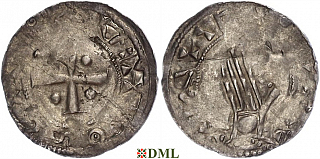 Денарий, Германия, Швабия, Konrad II (1024-1039), м.д. Esslingen, Dbg. ?
