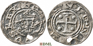 Денарий, Германия, Саксония, Heinrich IV (1056-1084), м.д. Recklinghausen, Dbg. 2044
