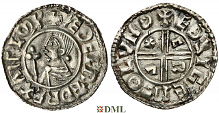 Денарий, Англия, Æthelred II (978-1016), м.д. London, монетарий Eadsige, North 770