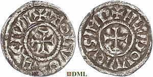 Денье, Каролинги, Louis le Pieux (814-840), м.д. Toulouse, Depeyrot 996