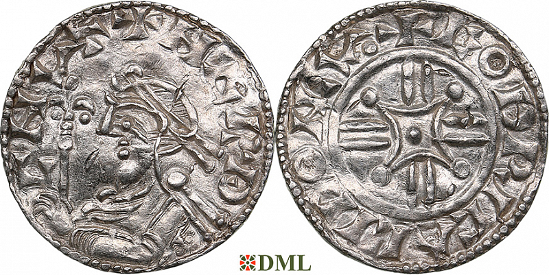 Денарий, Англия, Harthacnut (1035-1042), м.д. London, монетарий Godric Calic, North 811