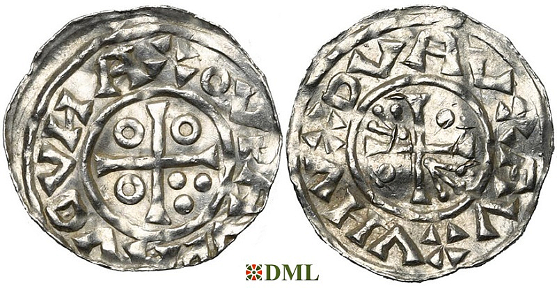 Денарий, Чехия, Boleslav III (999-1002, 1003), м.д. Prague, Šmerda 1996, 80b