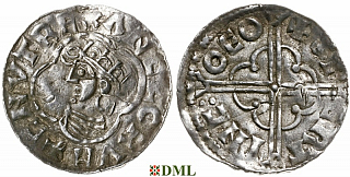Денарий, Англия, Cnut (1016-1035), м.д. York, монетарий Swartinc, North 781