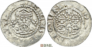 Денарий, Германия, Нижняя Лотарингия, Gf. Egbert II (1068-1090), м.д. Dokkum, Ilisch 2000, 22.5