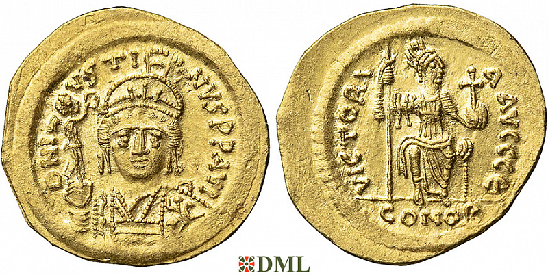 Солид, Византия, Justin II  (565-578) , м.д. Constantinople