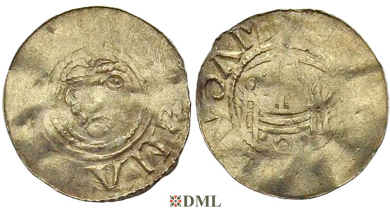 Денарий, Германия, Саксония, Anonymous bishop, м.д. Magdeburg, Dbg. 648