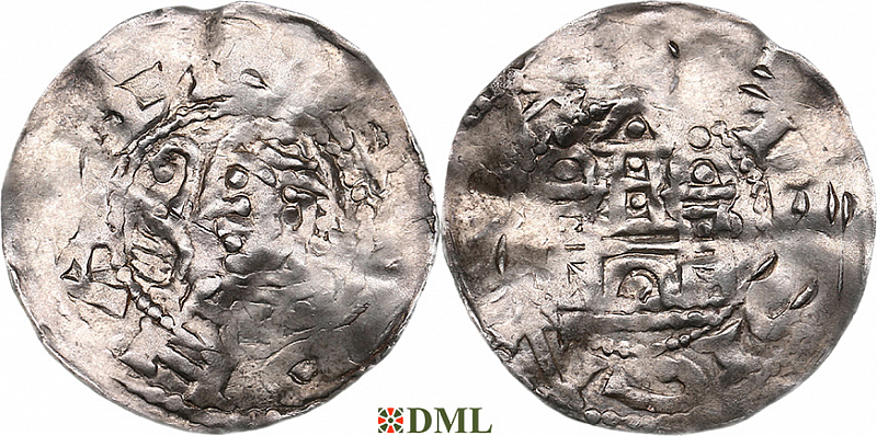 Денарий, Германия, Франкония, Rudhard (1089-1109), м.д. Mainz, Dbg. 815