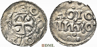 Денарий, Германия, Нижняя Лотарингия, Otto I (936-962), м.д. Huy, Ilisch 2014, 33.2