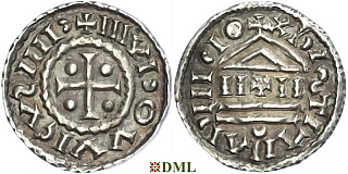 Денье, Каролинги, Louis le Pieux (814-840), Unknown mints, Depeyrot 1179