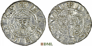 Денарий, Германия, Нижняя Лотарингия, Egbert II (1068-1090), м.д. Dokkum, Ilisch 2000, 22.5