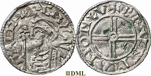 Денарий, Англия, Cnut (1016-1035), м.д. London, монетарий Brvnman, North 790