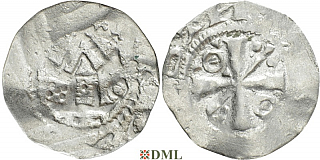 Денарий, Германия, Саксония, Anonymous bishop, м.д. Magdeburg, Dbg 1775