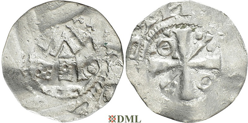 Денарий, Германия, Саксония, Anonymous bishop, м.д. Magdeburg, Dbg 1775