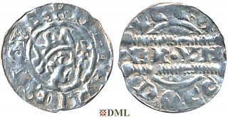 Денарий, Германия, Нижняя Лотарингия, Bruno III (1050-1057), м.д. Dokkum, Ilisch 2000, 21.19