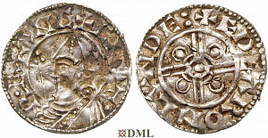 Денарий, Англия, Knut (1016-1035), м.д. London, монетарий (EDEARON), North 787