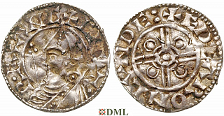 Денарий, Англия, Knut (1016-1035), м.д. London, монетарий (EDEARON), North 787