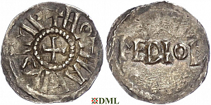 Денье, Каролинги, Lothaire I (817-855), м.д. Pavie, Depeyrot 662J