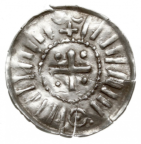 Денарий, Германия, Саксония, Anonymous bishop, Sachesnpfennig, Kilger 2000, KN 1