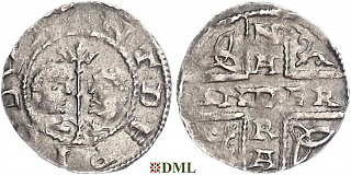 Денарий, Германия, Верхняя Лотарингия, Thierry I (984-1026), м.д. Andernach, Dbg. 439