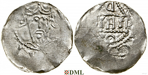 Денарий, Германия, Франкония, Heinrich III (1039-1056), Bardo (1031-1051), м.д. Mainz, Dbg. 805
