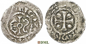 Денарий, Германия, Нижняя Лотарингия, Anonymous bishop, м.д. Flandern, Ilisch 2014, 1.5