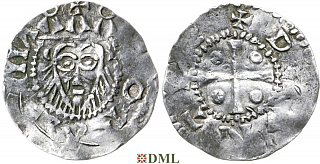 Денарий, Германия, Нижняя Лотарингия, Konrad II (1024-1039), м.д. Deventer, Ilisch 2000, 1.11