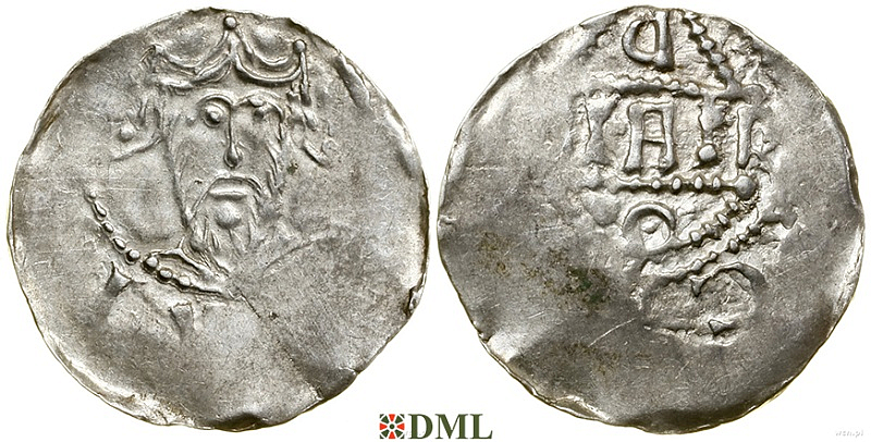 Денарий, Германия, Франкония, Heinrich III (1039-1056), Bardo (1031-1051), м.д. Mainz, Dbg. 805