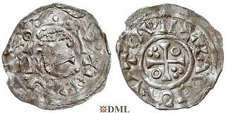 Денарий, Германия, Бавария, Heinrich II (1002-1024), м.д. Salzburg, Hahn 1976, 94A