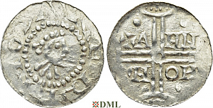 Денарий, Германия, Нижняя Лотарингия, Gf. Hermann (1020-1051), м.д. Emden, Dbg. 772