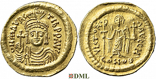 Солид, Византия, Maurice Tibere (582-602), м.д. Constantinople