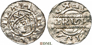 Денарий, Германия, Нижняя Лотарингия, Bruno III (1050-1057), м.д. Leeuwarden, Ilisch 2000, 21.14