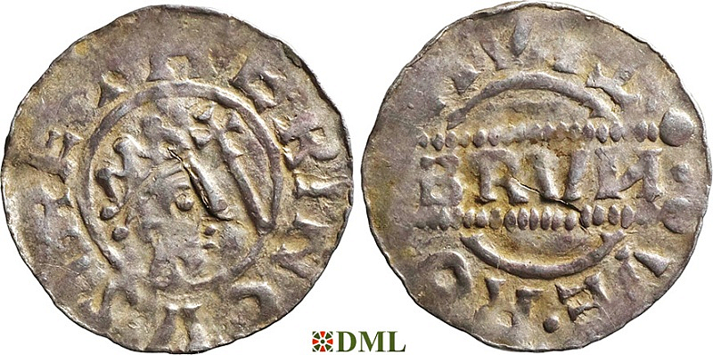 Денарий, Германия, Нижняя Лотарингия, Bruno III (1050-1057), м.д. Leeuwarden, Ilisch 2000, 21.14