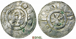 Денарий, Германия, Саксония, Anonymous bishop, м.д. Magdeburg, Dbg. 1330