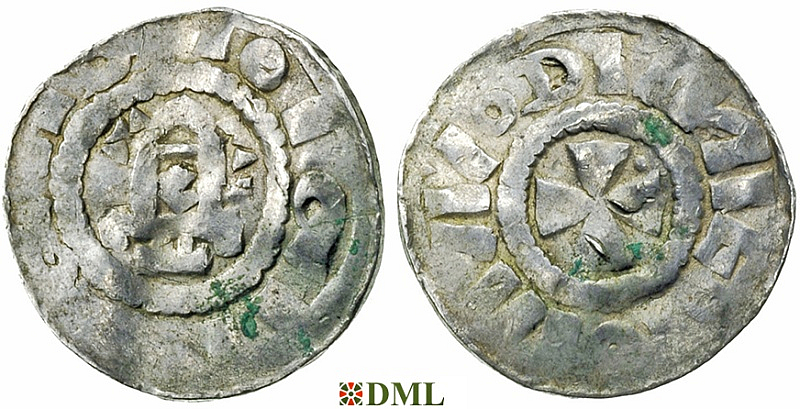 Денарий, Германия, Саксония, Anonymous bishop, м.д. Magdeburg, Dbg. 1330