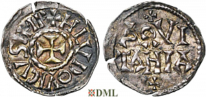 Обол, Каролинги, Louis le Pieux (814-840), м.д. Aquitaine, Depeyrot 51F