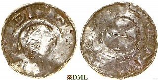 Денарий, Германия, Саксония, Anonymous bishop, Тип II