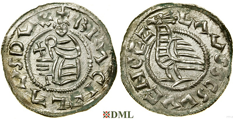 Денарий, Чехия, Богемия, Břetislav I (1034-1055), Šmerda 1996, 148a