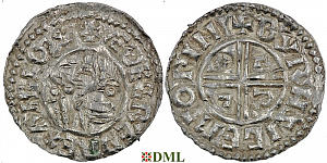 Денарий, Англия, Æthelred II (978-1016), м.д. Winchester, монетарий Beorthsige, North 770