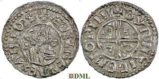 Денарий, Англия, Æthelred II (978-1016), м.д. Winchester, монетарий Beorthsige, North 770