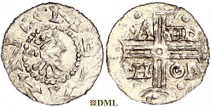 Денарий, Германия, Нижняя Лотарингия, Hermann (1020-1051), м.д. Emden, Dbg. 772/773