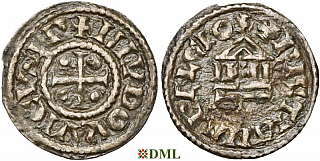 Обол, Каролинги, Louis le Pieux (814-840), Unknown mints, Depeyrot 1180