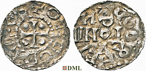 Денарий, Германия, Нижняя Лотарингия, Anonymous bishop, м.д. регион Meuse 