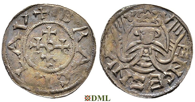 Денарий, Чехия, Богемия, Břetislav I (1034-1055), Šmerda 1996, 145b