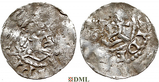 Денарий, Германия, Швабия, B. Widerold (991-999), м.д. Strassburg, Dbg. 939