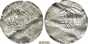 Денарий, Германия, Франкония, Kg. Heinrich III (1039-1046), м.д. Speyer, Dbg. 830