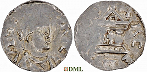 Денарий, Германия, Швабия, Heinrich II (1002-1024), м.д. Strassburg, Dbg. 916