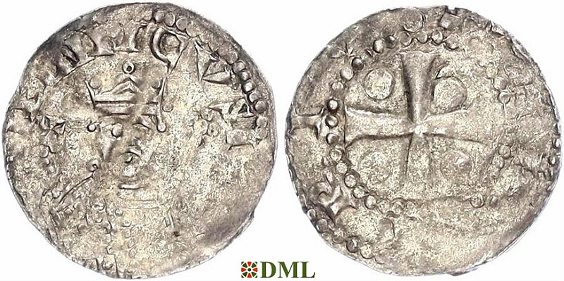 Денарий, Германия, Франкония, Heinrich III (1039-1056), м.д. Worms, Dbg. 846