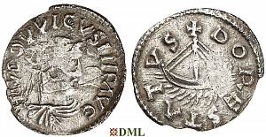 Денье, Каролинги, Louis le Pieux (814-840), м.д. Dorestad, Depeyrot 413