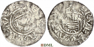 Денарий, Германия, Саксония, Anonymous bishop, м.д. Magdeburg, Dbg. 648