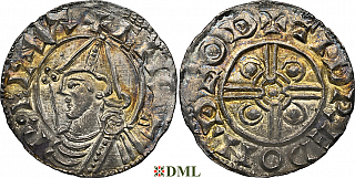 Денарий, Англия, Cnut  (1016-1035), м.д. Thetford, монетарий Tidred, North 787